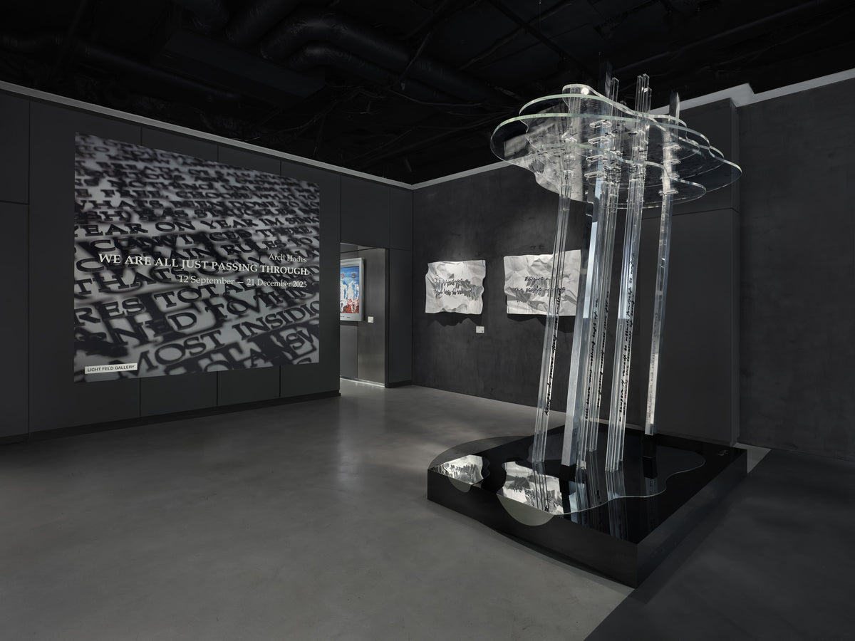 Arch Hades 'We are all just passing through' exhibition, Berkeley Square, London